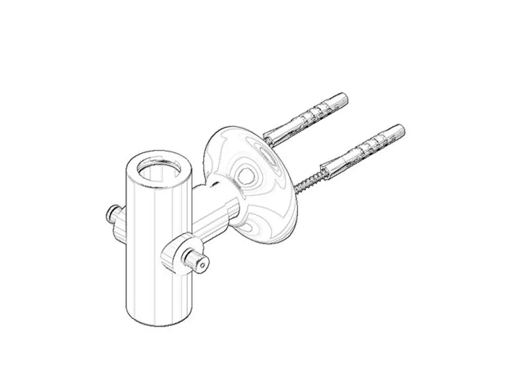 DORNBRACHT Halter für Brause Stand ERSATZTEILE 90171103400 70 x 80 x 81 mm Chrom, 90171103400-00 Galeriebild 1